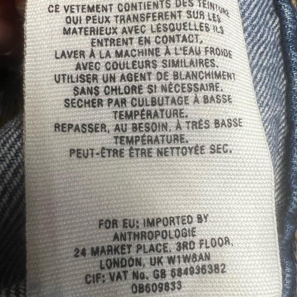 Pilcro and the Letterpress Fringed Capri Jeans Size 27 - Picture 8 of 11